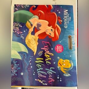 📚 Disney The Little Mermaid Ariel Activity Book Explore Your World + Stickers